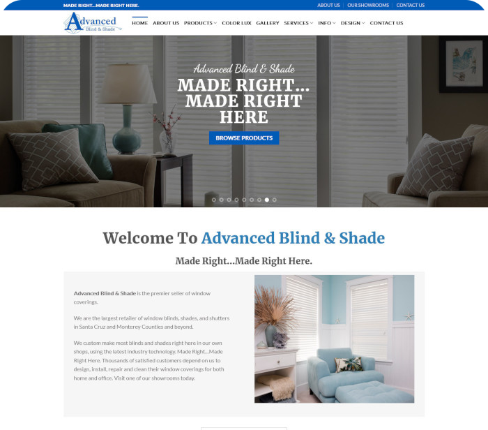 Advanced Blind and Shade - Coast 2 Coast Webmasters